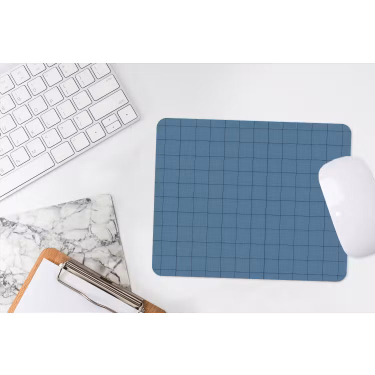 Ruiten - Geometrisch - Blauw muismat rubber klein 262 -witbureau