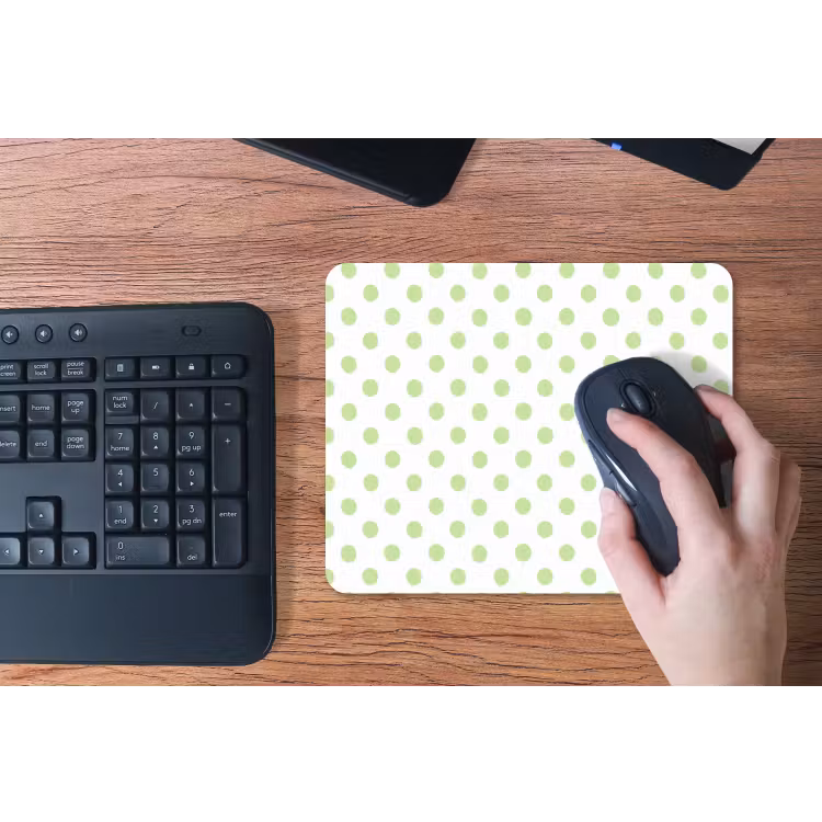 Dots - Klassiek - Groen muismat rubber klein 262 -toetsenbord
