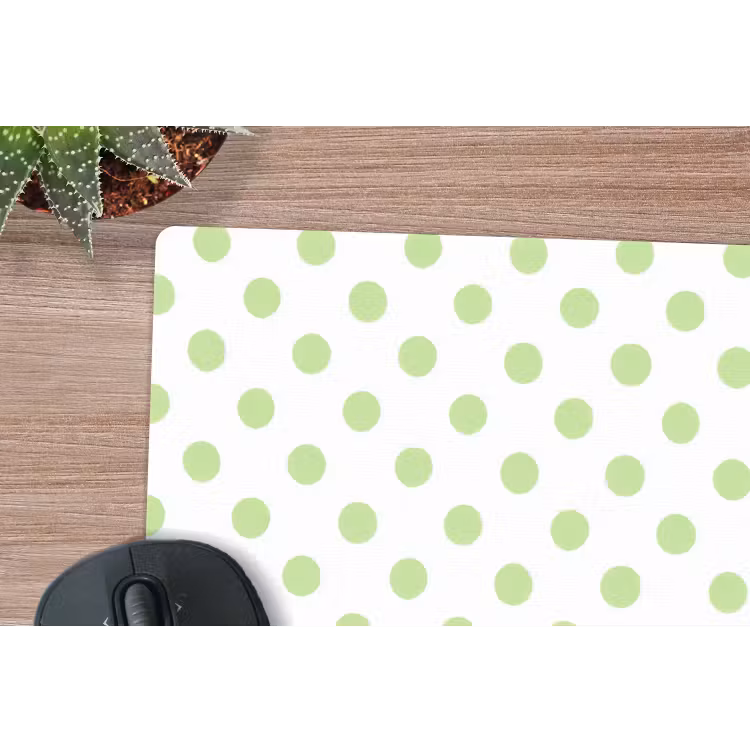 Dots - Klassiek - Groen muismat rubber klein 262 -closeup