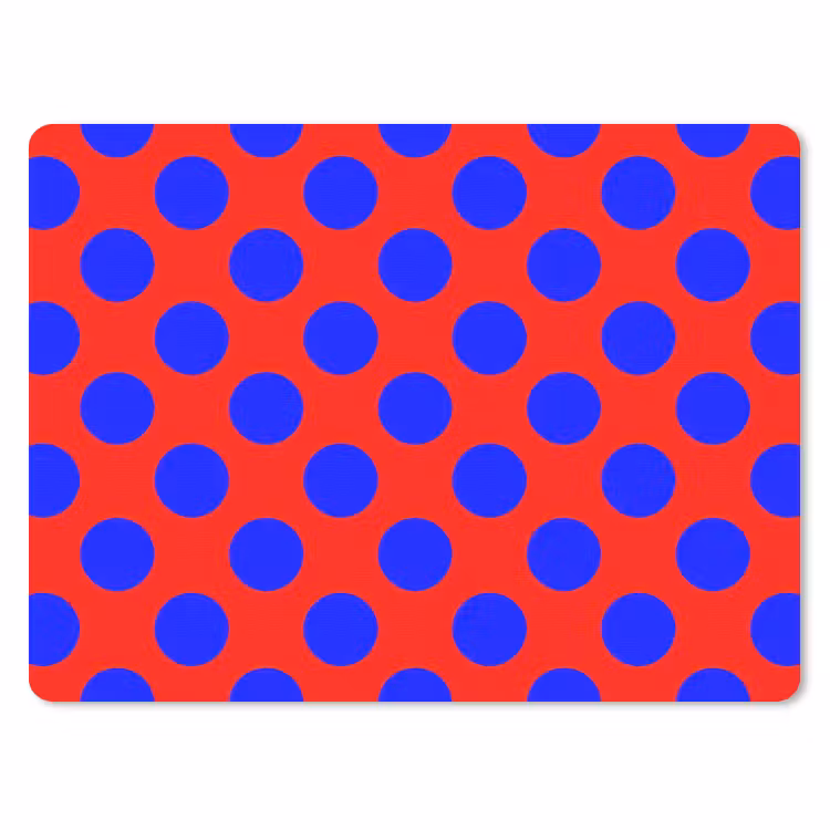 Dots - Klassiek - Rood muismat rubber klein 262 -3d