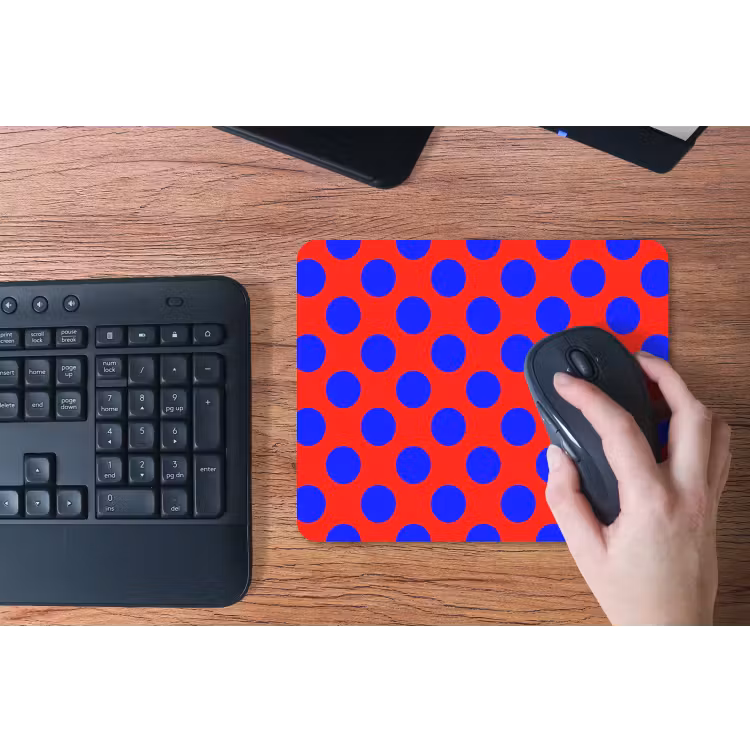 Dots - Klassiek - Rood muismat rubber klein 262 -toetsenbord