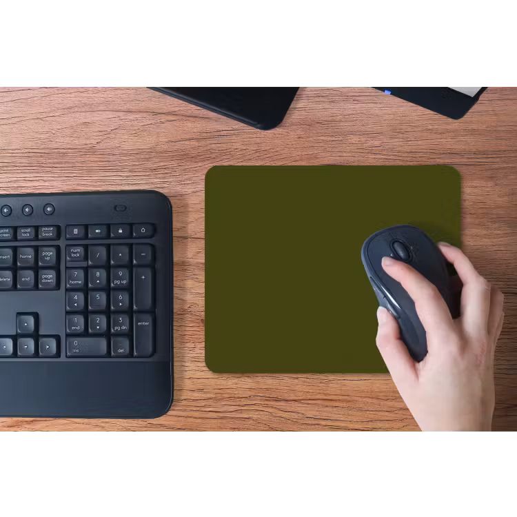 Dark - Olive - Groen muismat rubber klein 262 -toetsenbord