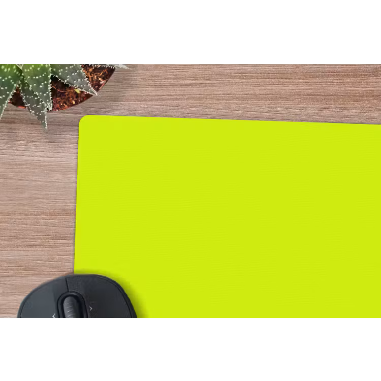 Electric - Lemon - Geel muismat rubber klein 262 -closeup