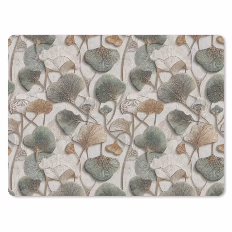 Elegant - Bladeren - Groen muismat rubber klein 262 -3d