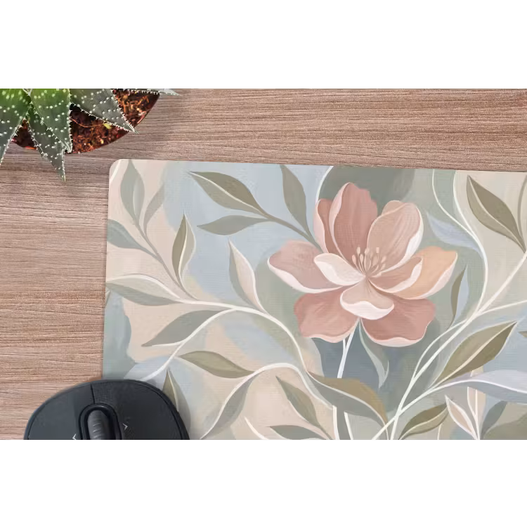 Elegant - Romantiek - Roze muismat rubber klein -closeup