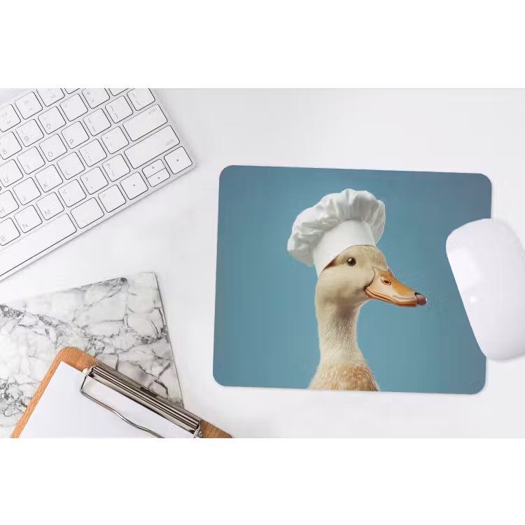 Eend - Koksmuts - Cute - Vogel muismat rubber klein -witbureau