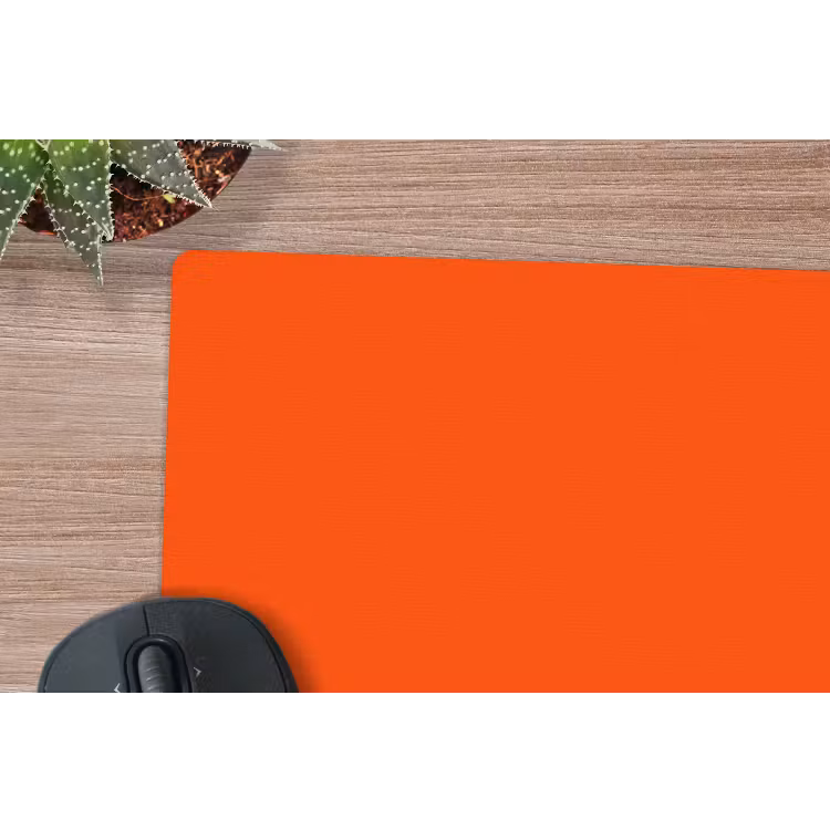 Fiery - Tangerine - Oranje muismat rubber klein 262 -closeup
