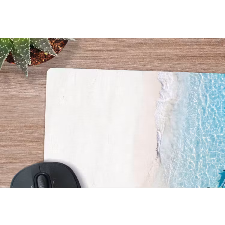Vis - Oceaan - Strand - Turquoise - Natuur muismat rubber klein -closeup