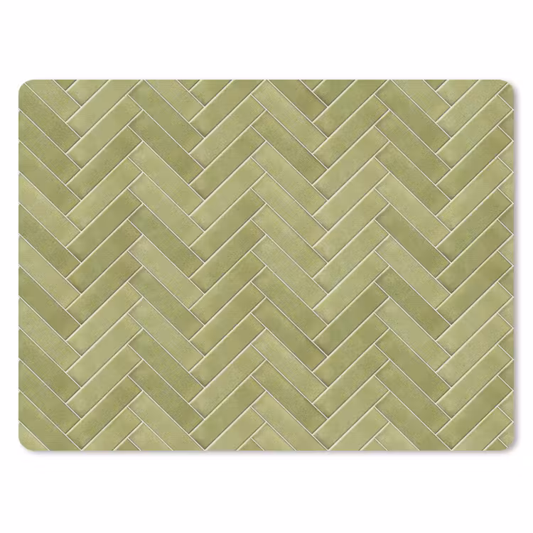 Visgraat - Wandtegel - Olijfgroen muismat rubber klein 262 -3d