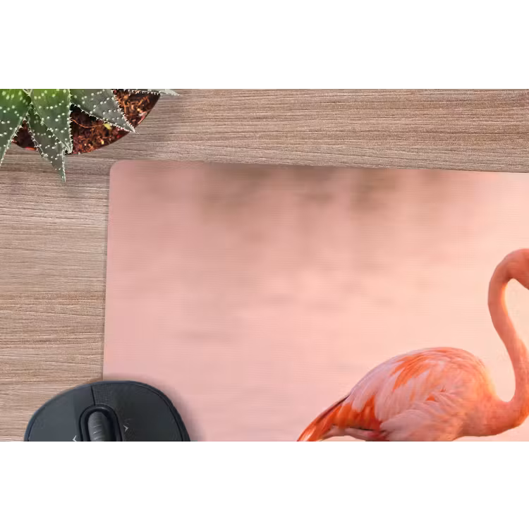 Flamingo - Water - Roze muismat rubber klein -closeup