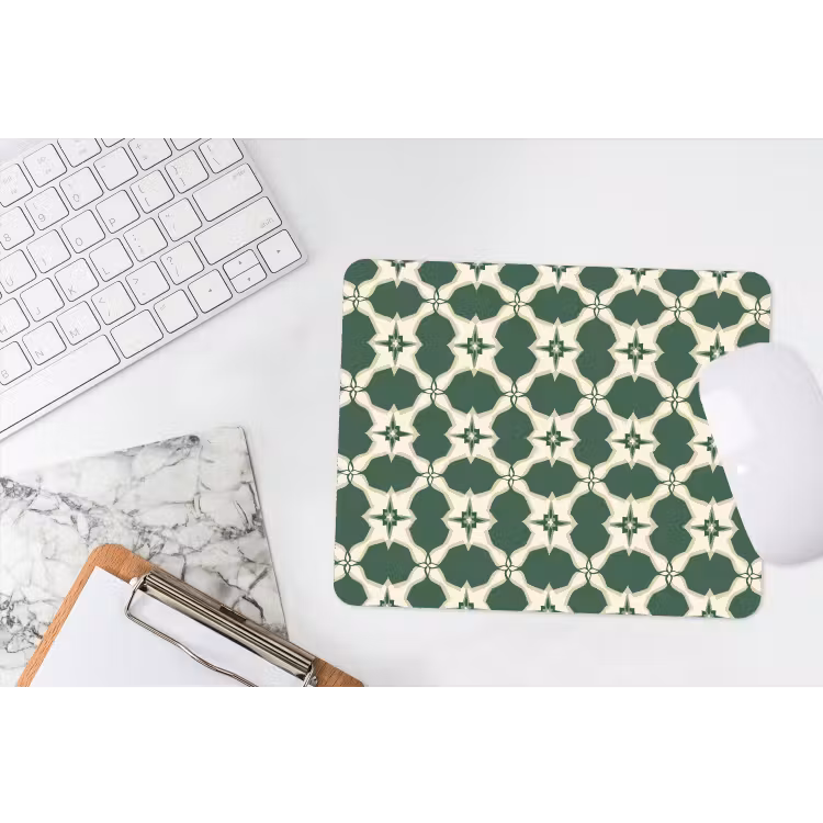 Tegel - Klassiek - Groen muismat rubber klein 262 -witbureau