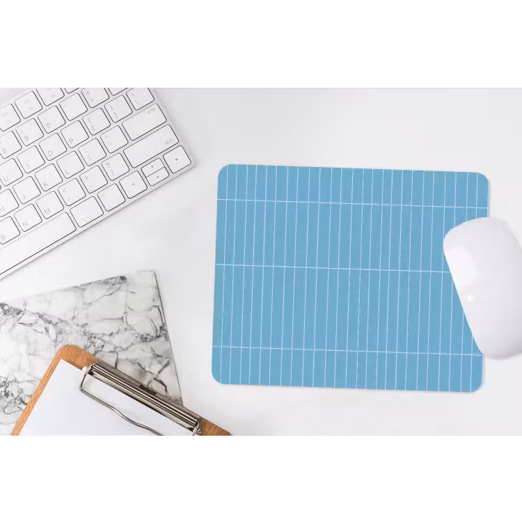 Tegel - Langwerpig - Patroon - Blauw muismat rubber klein 262 -witbureau