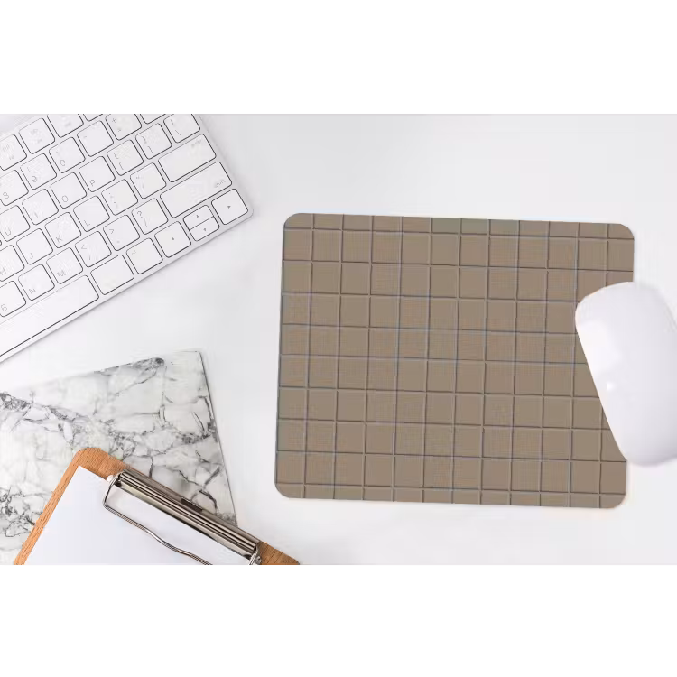 Tegel - Patroon - Taupe muismat rubber klein 262 -witbureau