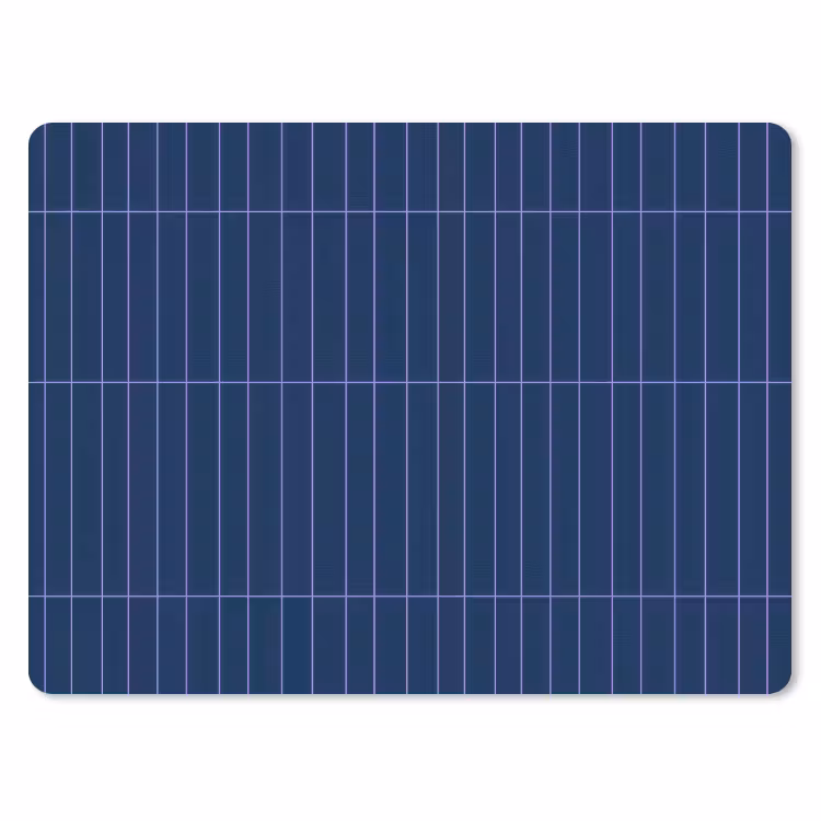 Tegels - Langwerpig - Blauw muismat rubber klein 262 -3d