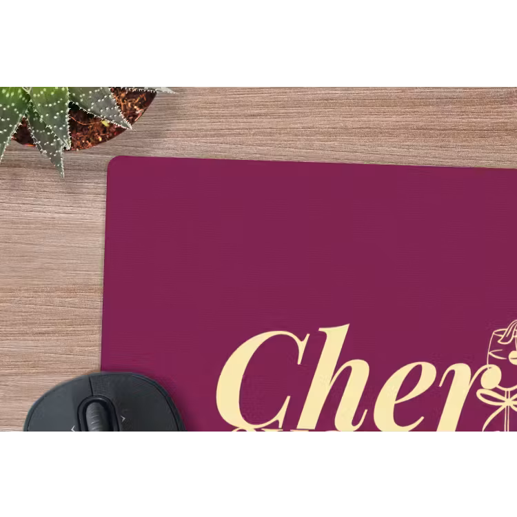 Cherish every moment - Cocktailglas - Bordeaux muismat rubber klein -closeup