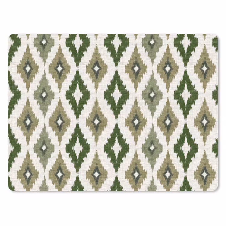 Geografisch - Ruitmotief - Groen muismat rubber klein 262 -3d