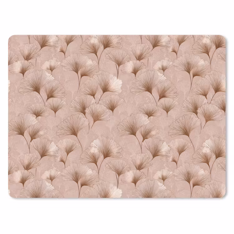 Ginkgo - Patroon - Roze muismat rubber klein 262 -3d