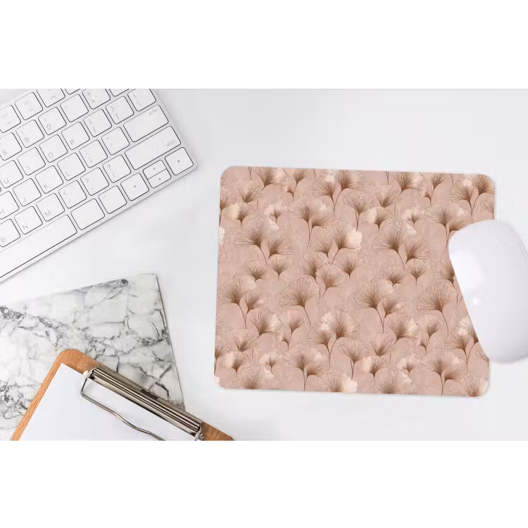 Ginkgo - Patroon - Roze muismat rubber klein 262 -witbureau