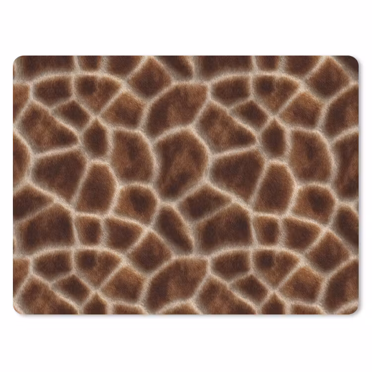 Giraf - Vacht - Bruin muismat rubber klein 262 -3d