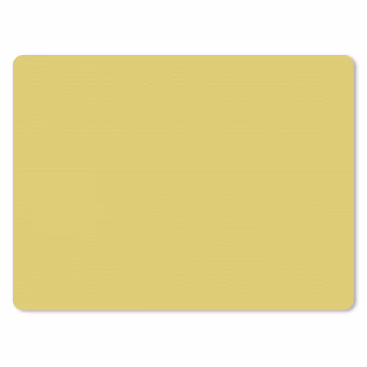Golden - Ochre - Geel muismat rubber klein 262 -3d