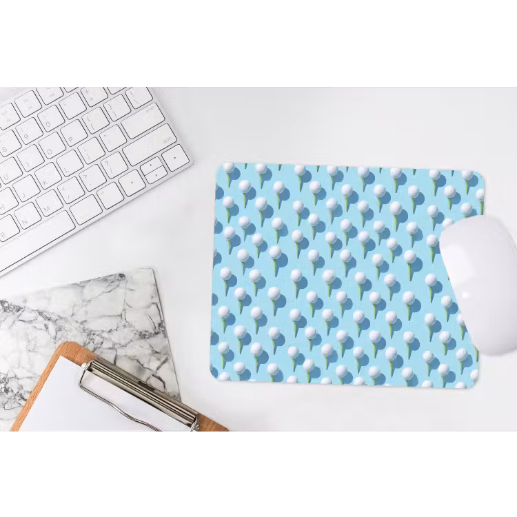 Golf - Ballen - Blauw muismat rubber klein 262 -witbureau