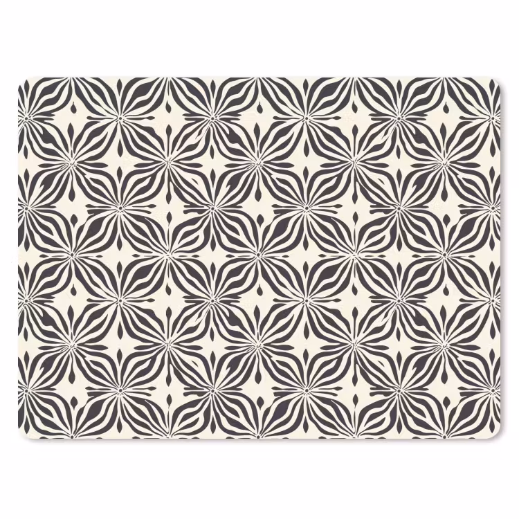Grafisch - Patroon - Zwart muismat rubber klein 262 -3d