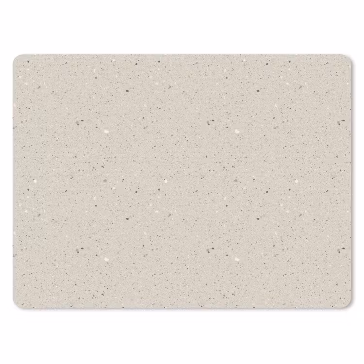 Lichtbeige - Terrazzo - Grijs muismat rubber klein 262 -3d