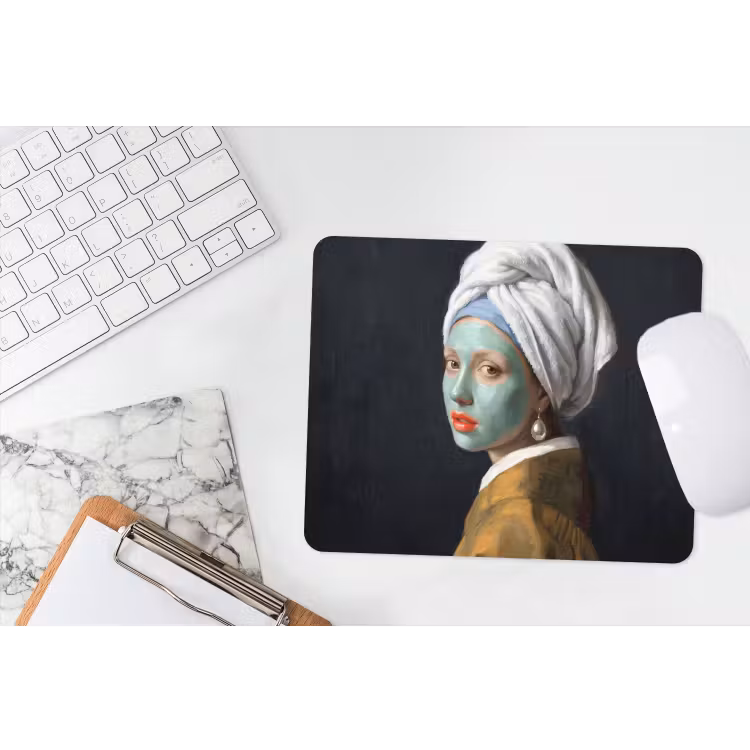 Iconisch - Modern - Kleurrijk muismat rubber klein -witbureau