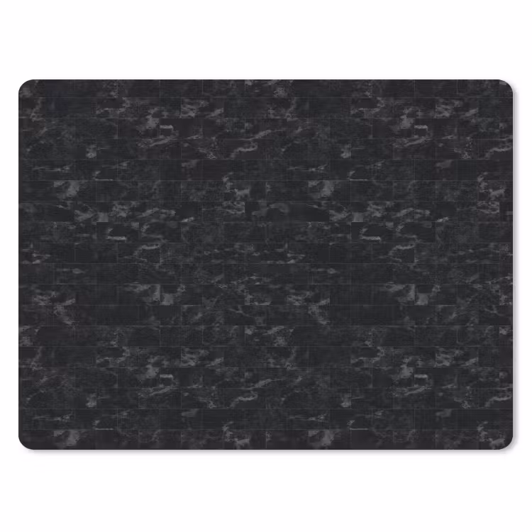 Tegels - Patroon - Marmer - Zwart muismat rubber klein 262 -3d