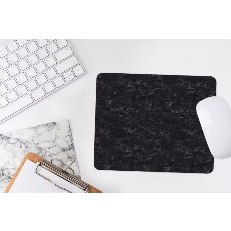 Tegels - Patroon - Marmer - Zwart muismat rubber klein 262 -witbureau