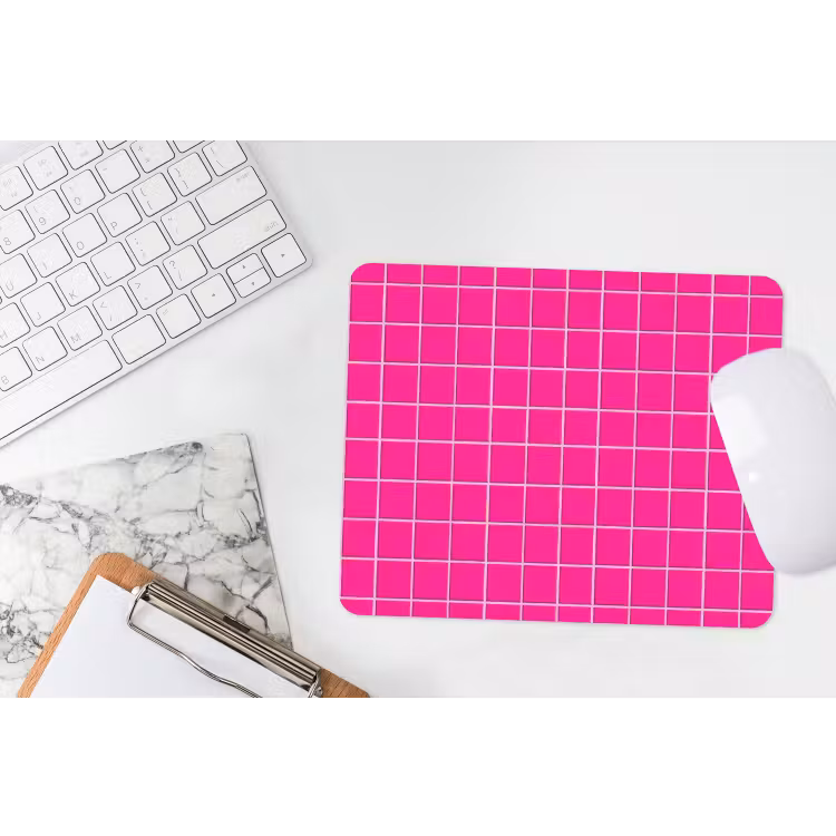 Tegels - Vierkant - Fuchsia muismat rubber klein 262 -witbureau