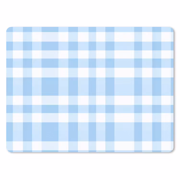 Ruit - Patroon - Blauw muismat rubber klein 262 -3d