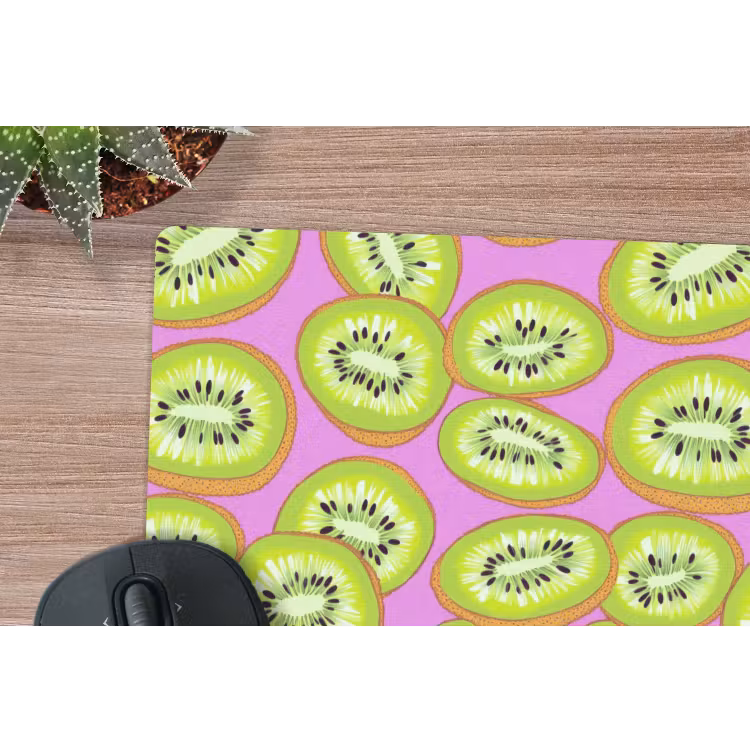 Kiwi - Speels - Groen muismat rubber klein 262 -closeup