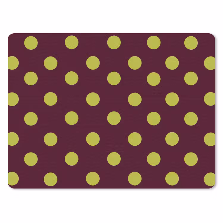 Klassiek - Stippen - Groen muismat rubber klein 262 -3d