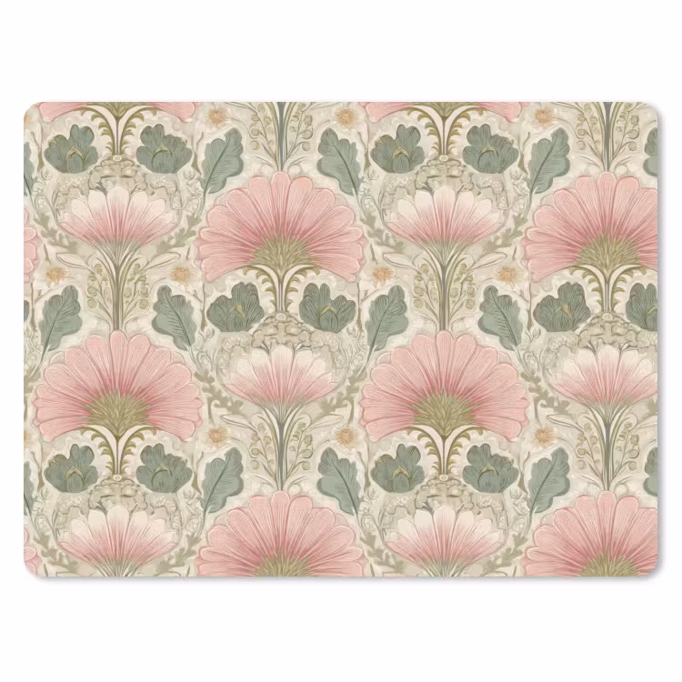 Klassiek - Patroon - Roze muismat rubber klein 262 -3d