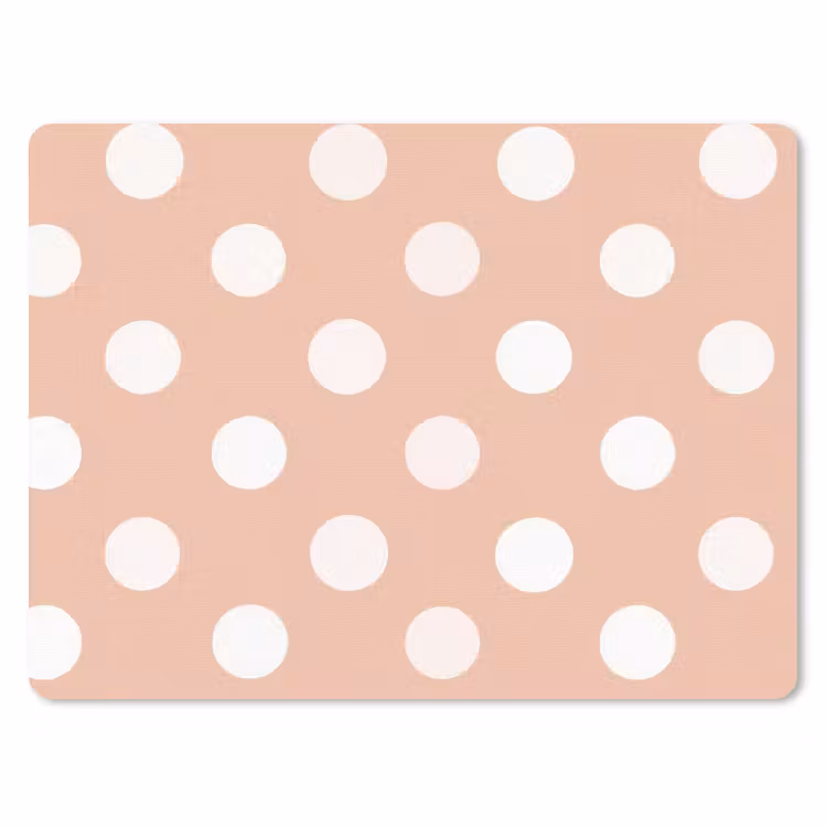 Klassiek - Polka - Perzik muismat rubber klein 262 -3d