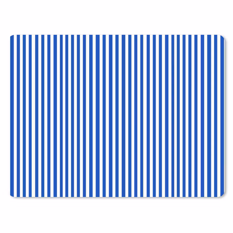 Klassiek - Strepen - Blauw muismat rubber klein 262 -3d