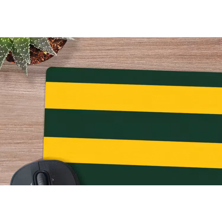 Klassiek - Strepen - Groen muismat rubber klein 262 -closeup