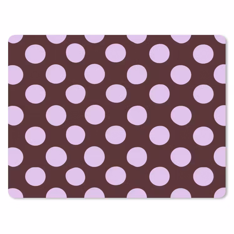 Klassiek - Stippen - Paars muismat rubber klein 262 -3d
