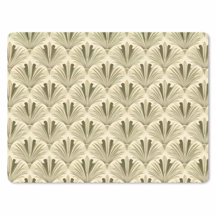 Klassiek - Waaier - Groen muismat rubber klein 262 -3d