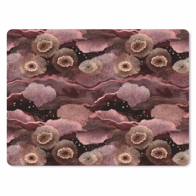 Koraal - Organisch - Roze muismat rubber klein 262 -3d
