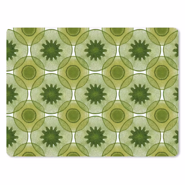 Cirkels - Patroon - Groen muismat rubber klein 262 -3d