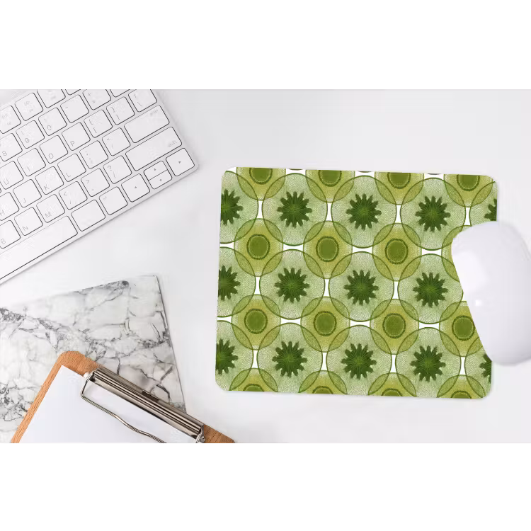 Cirkels - Patroon - Groen muismat rubber klein 262 -witbureau