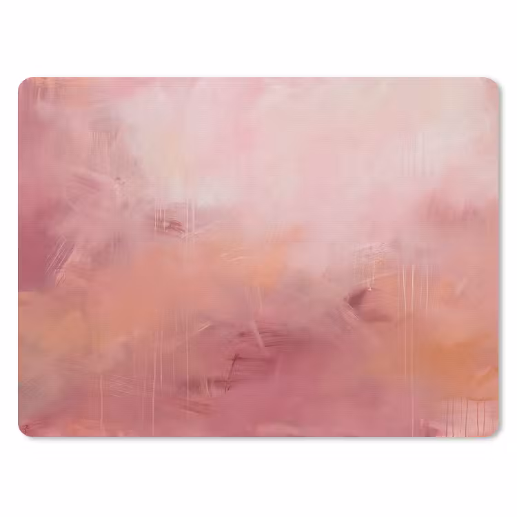Kunst - Vloeiend - Pastel - Abstract muismat rubber klein -3d