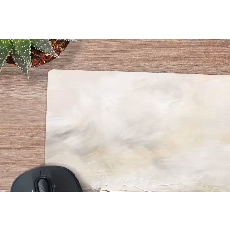 Landschap - Horizon - Natuur - Abstract - Neutraal muismat rubber klein -closeup
