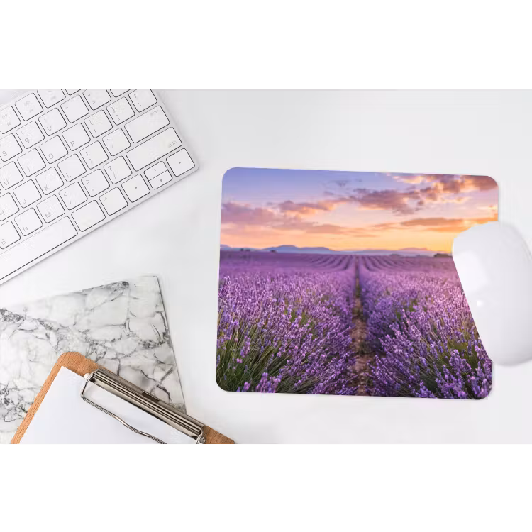 Lavendel - Veld - Natuur - Paars muismat rubber klein -witbureau