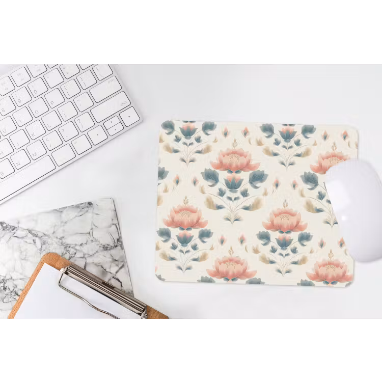 Lotus - Bloemen - Roze muismat rubber klein 262 -witbureau