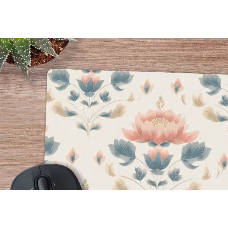 Lotus - Bloemen - Roze muismat rubber klein 262 -closeup