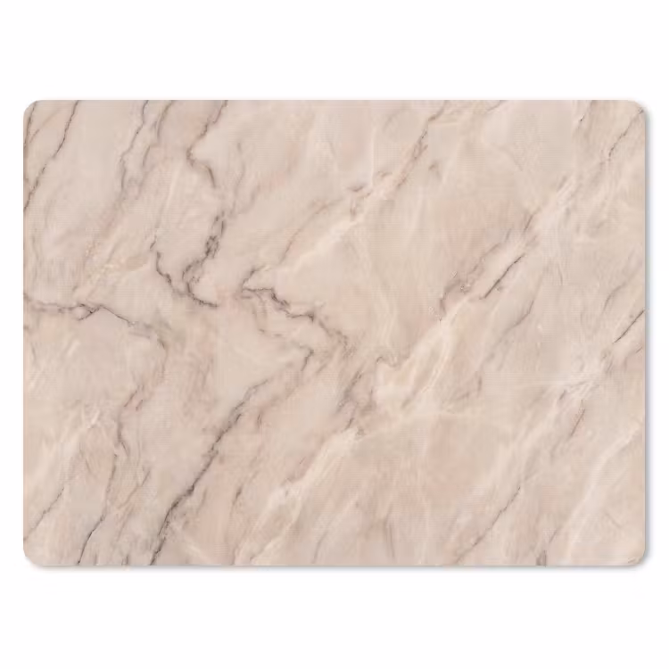 Marmer - Patroon - Abstract - Modern - Beige muismat rubber klein -3d
