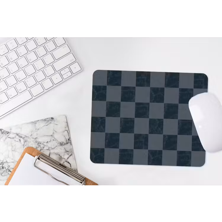 Marmer - Patroon - Antraciet muismat rubber klein 262 -witbureau